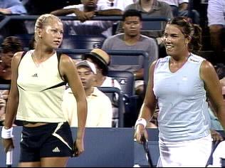 US Open 2000: 1R doubles with Anna Kournikova