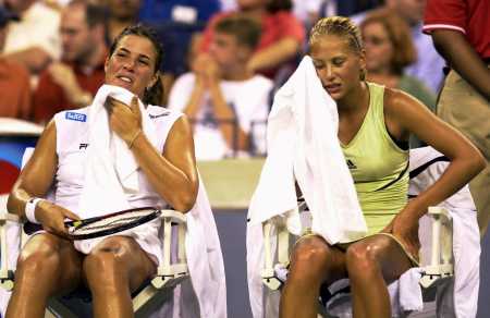 US Open 2000: 2R doubles with Anna Kournikova