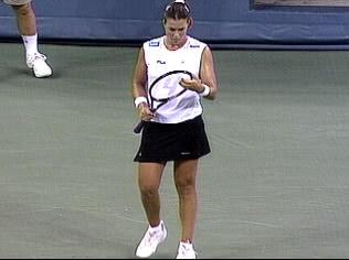 US Open 2000: 4R lost to Monica Seles 3-6 4-6