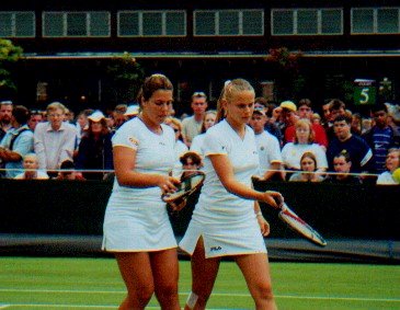 Wimbledon 2000: Doubles with Jelena Dokic